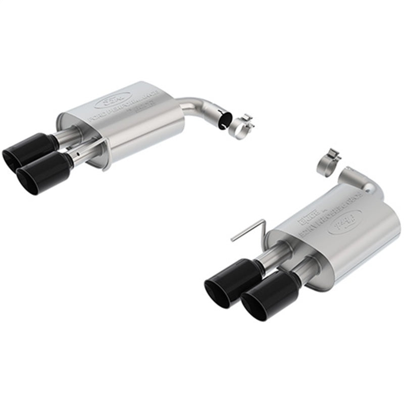 Ford Racing 2018 Mustang GT 5.0L Extreme Muffler Kit - Black Chrome Tips Axle Back Ford Racing