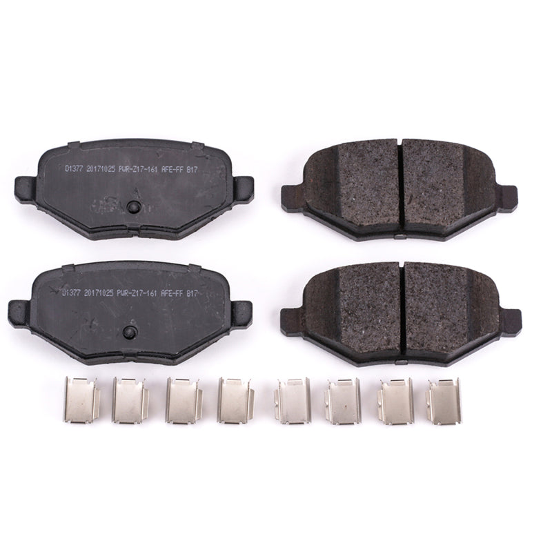 Power Stop 11-13 Ford Edge Rear Z17 Evolution Ceramic Brake Pads w/Hardware Brake Pads - OE PowerStop