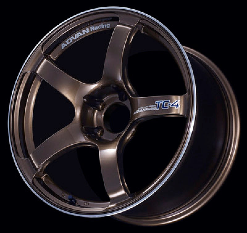 Advan TC4 17x9.5 +50 5x114.3 Racing Umber Bronze and Ring Wheel Wheels - Cast Advan