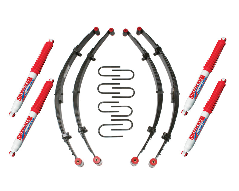 Skyjacker 4" KIT,76-86 CJ W/4 HYDROS Leaf Springs & Accessories Skyjacker