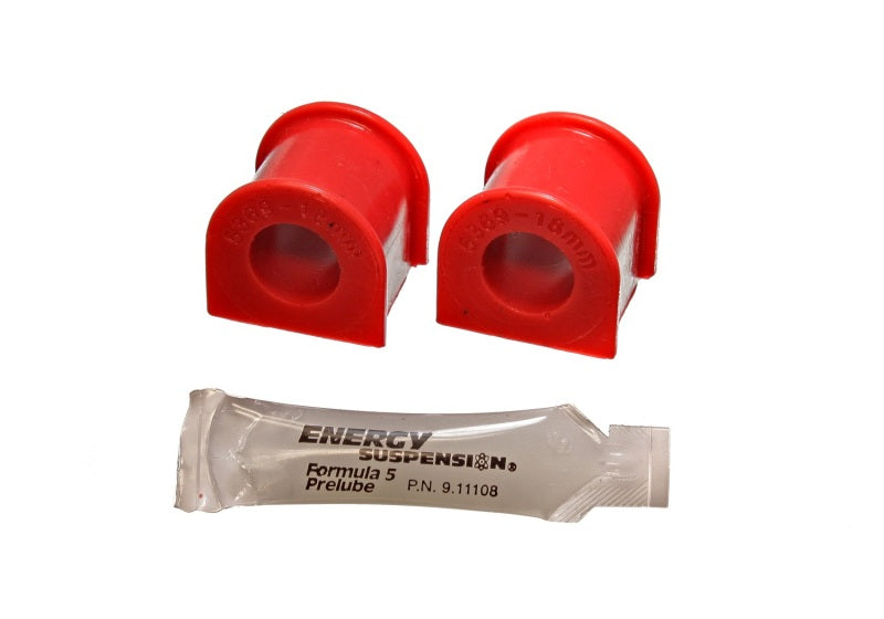 Energy Suspension 88-91 Honda Civic/CRX Red 18mm Front Sway Bar Bushings Bushing Kits Energy Suspension