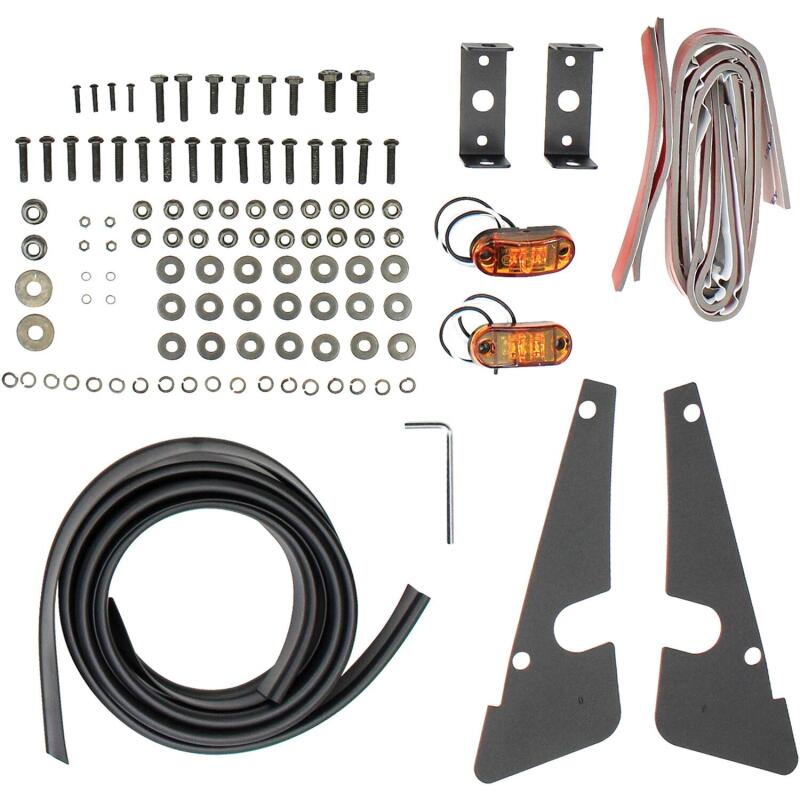 Westin/Snyper 07-17 Jeep Wrangler Tube Fenders - Front - Textured Black Fenders Westin