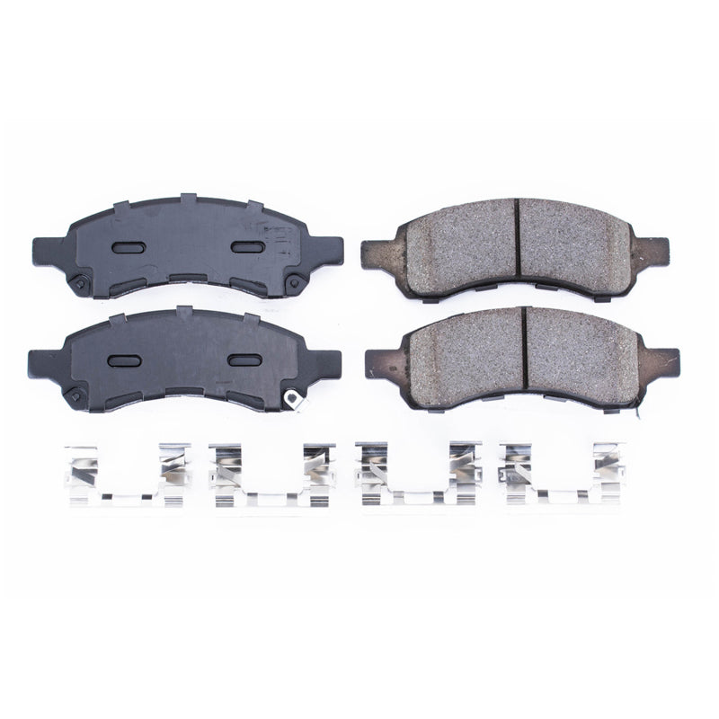 Power Stop 06-07 Buick Rainier Front Z17 Evolution Ceramic Brake Pads w/Hardware Brake Pads - OE PowerStop