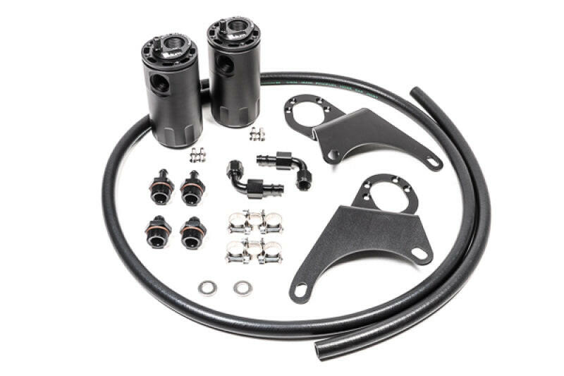 Radium Engineering Mitsubishi Evo 8-9 Dual Catch Can Kit Fluid Lock Oil Catch Cans Radium Engineering