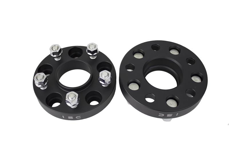ISC Suspension Nissan 5x114.3 Hub Centric (66 Hub Bore) Wheel Spacers 25mm Black (Pair) Wheel Spacers & Adapters ISC Suspension