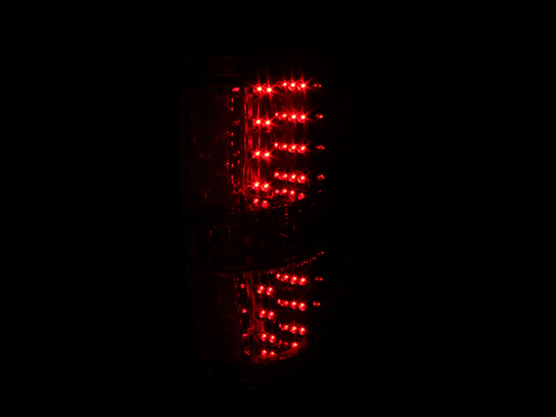 ANZO 2009-2014 Ford F-150 LED Taillights Red/Clear Tail Lights ANZO