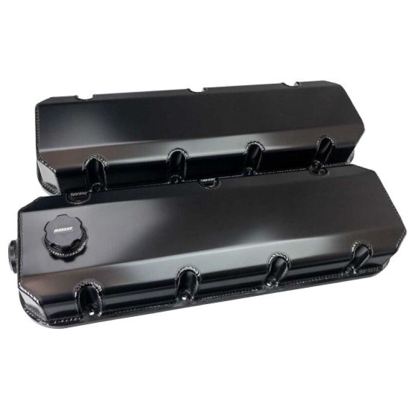 Moroso Brodix SR20/Dart Pro 1 20 Degree Aluminum Valve Covers - Black (w/-12AN Breather/Oil Fill) Valve Covers Moroso