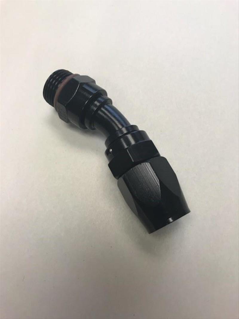 Fragola -10AN Male Rad. Fitting x 30 Degree Pro-Flow Hose End - Black Fittings Fragola