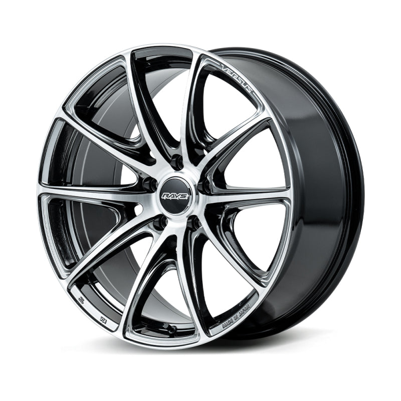 Versus VV25R 19x9.5 / +45 ET / 5x114.3 - Diamond Cut / Side Jet Black Wheels - Cast Versus