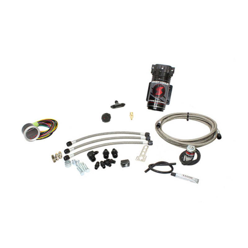 Snow Performance Chevy/GMC Stg 2 Boost Cooler Water Inj. Kit (SS Brded Line/4AN Fittings) w/o Tank Water Meth Kits Snow Performance