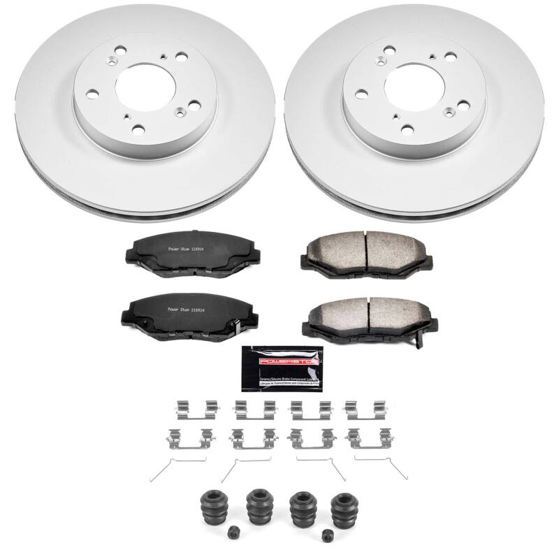 Power Stop 14-15 Acura ILX Front Z36 Coated Truck & Tow Brake Kit Brake Kits - Performance Blank PowerStop