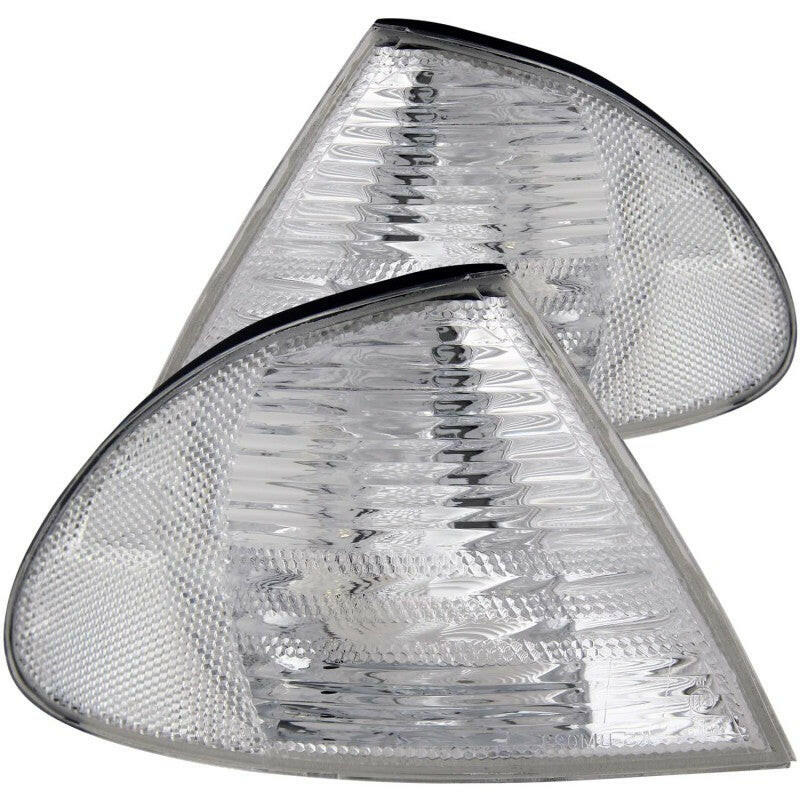 ANZO Corner Lights 1999-2001 BMW 3 Series E46 Euro Corner Lights Chrome Lights Corner ANZO