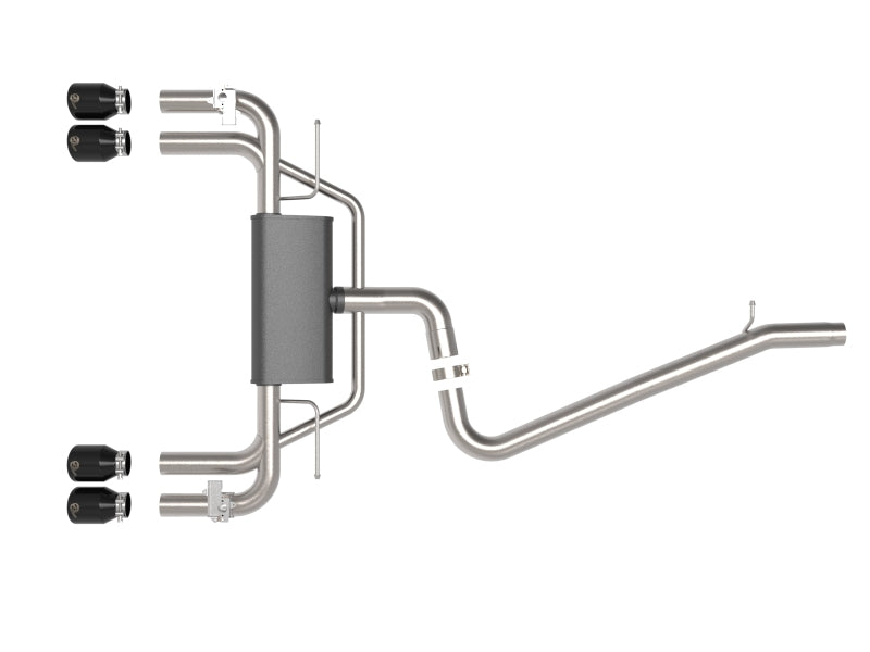 aFe MACHForce XP 3in-2.5in 304SS Exhaust Cat-Back 15-20 Audi S3 L4-2.0L (t) - Black Tips Catback aFe