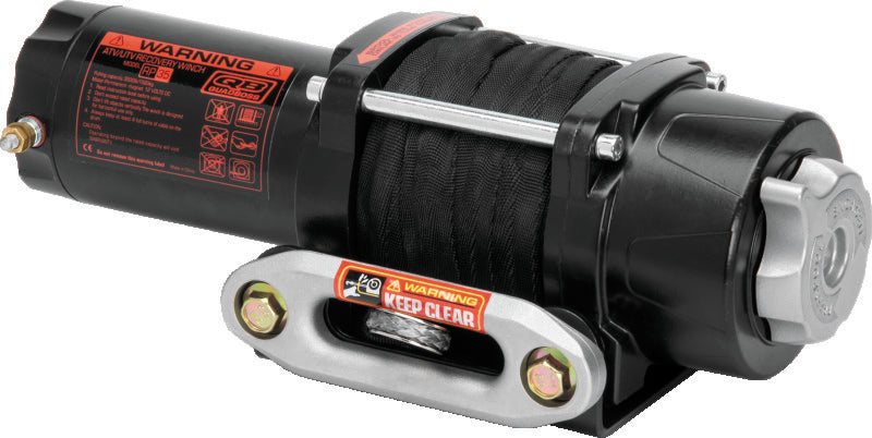 QuadBoss Winch Kit - 39ft x 7/32in Cable - 3.5hp - Roller Fairlead - Wired Remote - 3500lb Winches QuadBoss