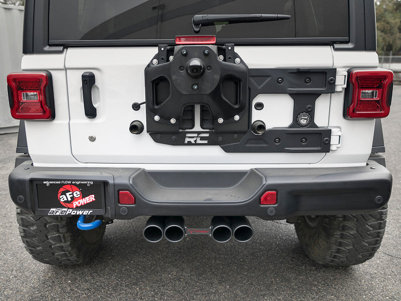 aFe Rebel Series 2.5in 304 SS Cat-Back Exhaust w/ Black Tip 18-20 Jeep Wrangler (JL) Catback aFe