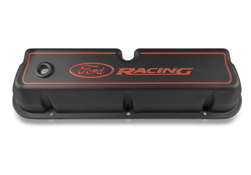 Ford Racing Logo Die-Cast Black Valve Covers Valve Covers Ford Racing