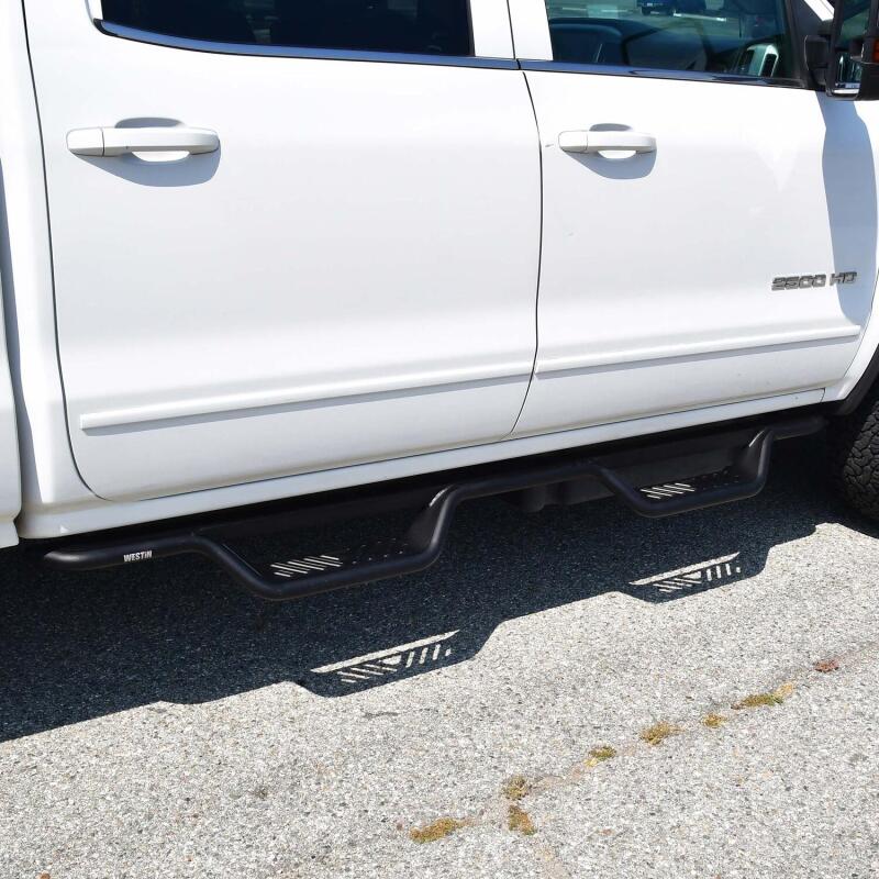 Westin 04-13 Chevrolet Silverado Outlaw Drop Nerf Step Bar - Textured Black Nerf Bars Westin