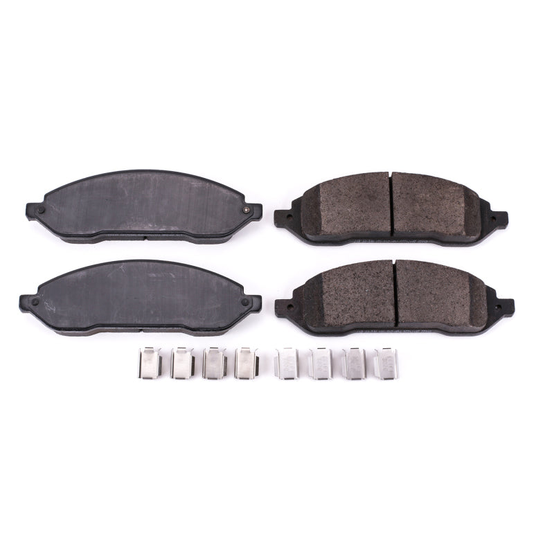 Power Stop 04-07 Ford Freestar Front Z17 Evolution Ceramic Brake Pads w/Hardware Brake Pads - OE PowerStop