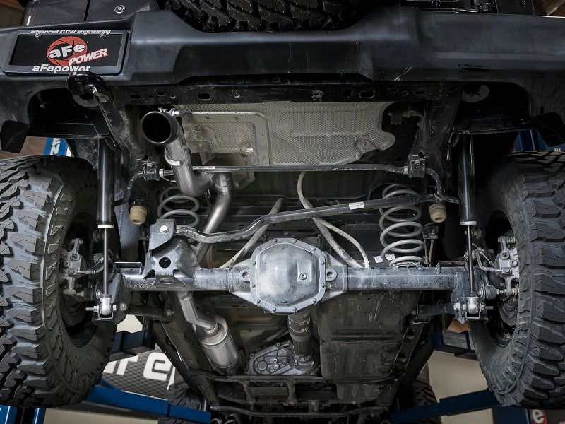 aFe MACH Force-Xp 2.5in 409SS Catback High-Tuck Exhaust 18-21 Jeep (JL) 3.6L 4-Door - Black Tip Catback aFe