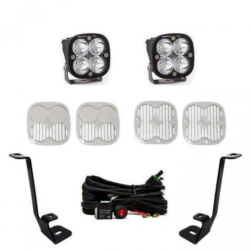 Baja Designs 2021+ Ford F150 A Pillar Kit Squadron Pro Spot Light Bars & Cubes Baja Designs