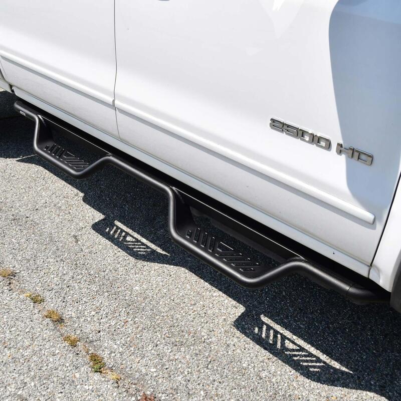 Westin 04-13 Chevrolet Silverado Outlaw Drop Nerf Step Bar - Textured Black Nerf Bars Westin
