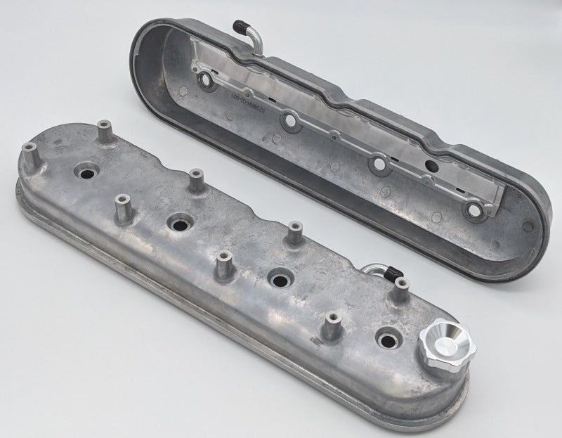 Granatelli 96-22 GM LS Tall Valve Cover w/Integral Angled Coil Mounts - Cast Finish Valve Covers Granatelli Motor Sports