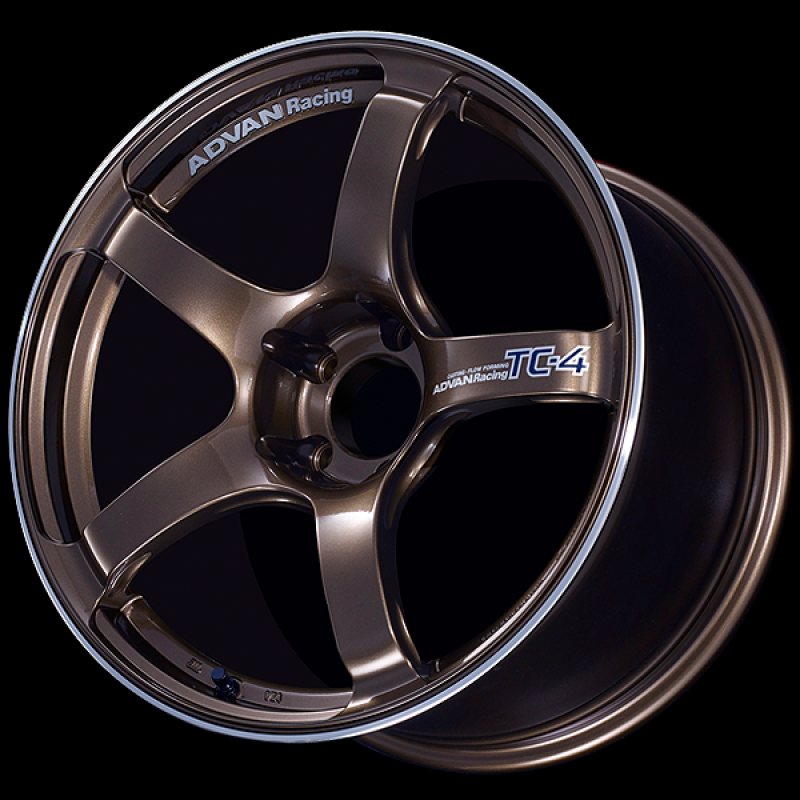 Advan TC4 18x8.5 +45 5x100 Racing Umber Bronze and Ring Wheel Wheels - Cast Advan