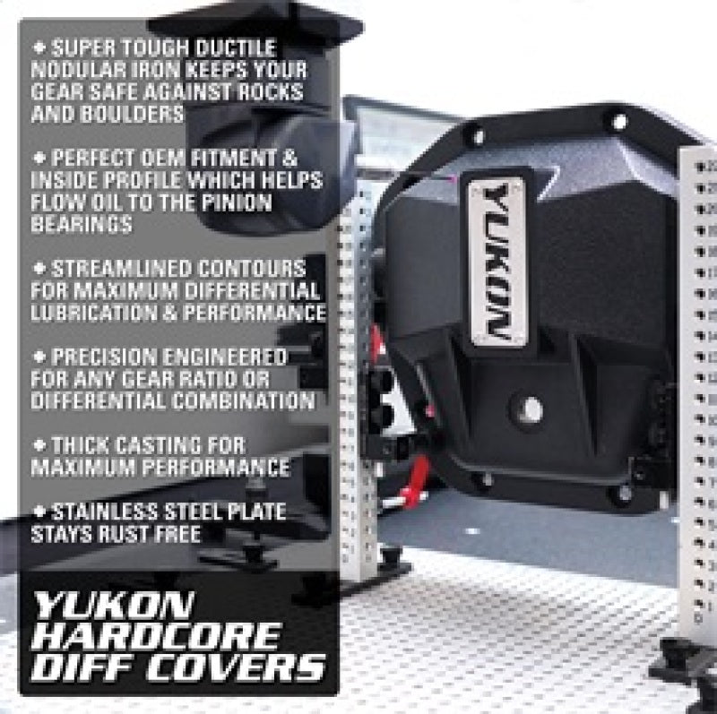 Yukon Gear Hardcore Diff Cover for Dana 44 - Nodular Iron Yukon Cover Diff Covers Yukon Gear & Axle