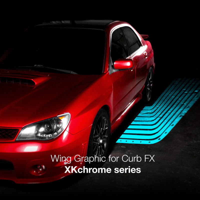 XK Glow 2pc CurbFX Film+Optic Angel Wing Style Light Accessories and Wiring XKGLOW