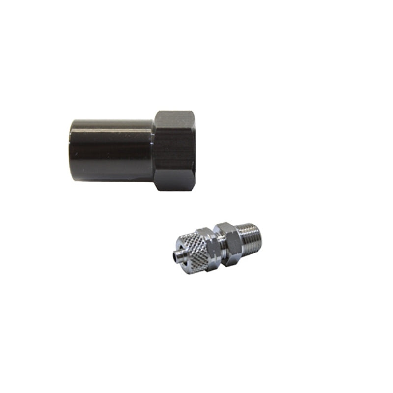 Snow Performance 1/8in NPT to 1/4in Quick-Connect Low Profile Straight Nozzle Holder Water Meth Nozzles Snow Performance