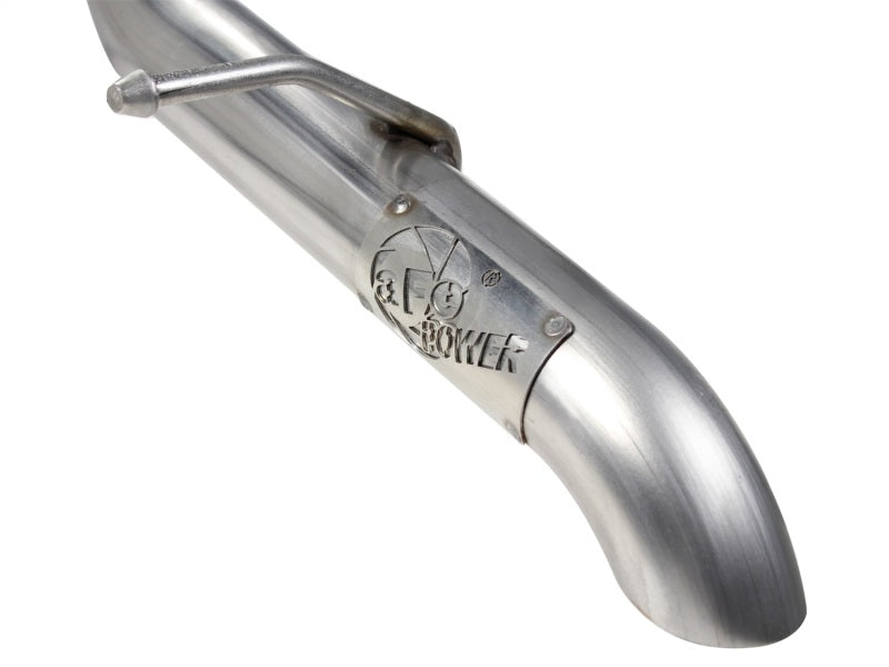 aFe MACHForce XP Exhaust Cat-Back 3in SS-409 Hi-Tuck inRBin 12-14 Jeep Wrangler Unlimited V6 4Dr Catback aFe