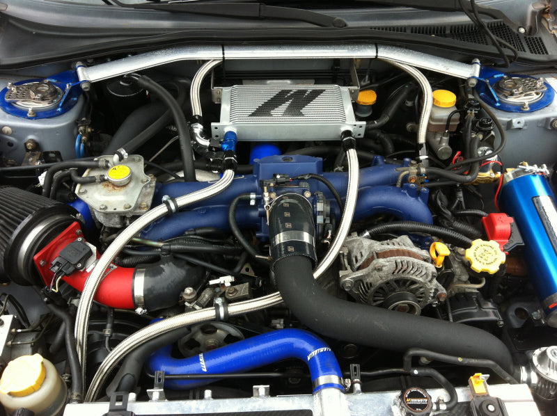 Mishimoto Universal 10 Row Oil Cooler Kit (Metal Braided Lines) Oil Coolers Mishimoto