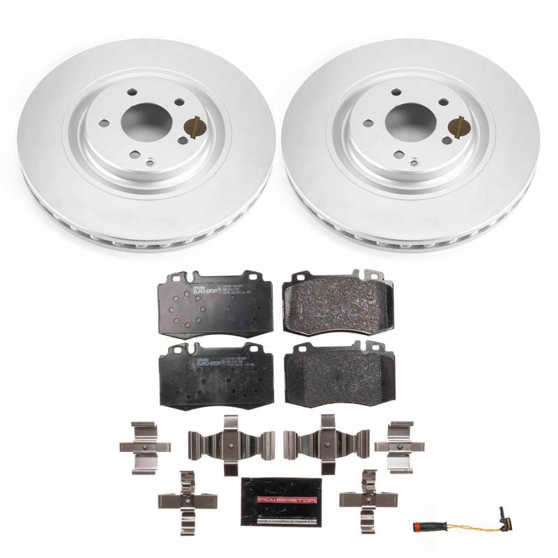 Power Stop 03-06 Mercedes-Benz CLK500 Front Euro-Stop Brake Kit Brake Kits - OE PowerStop