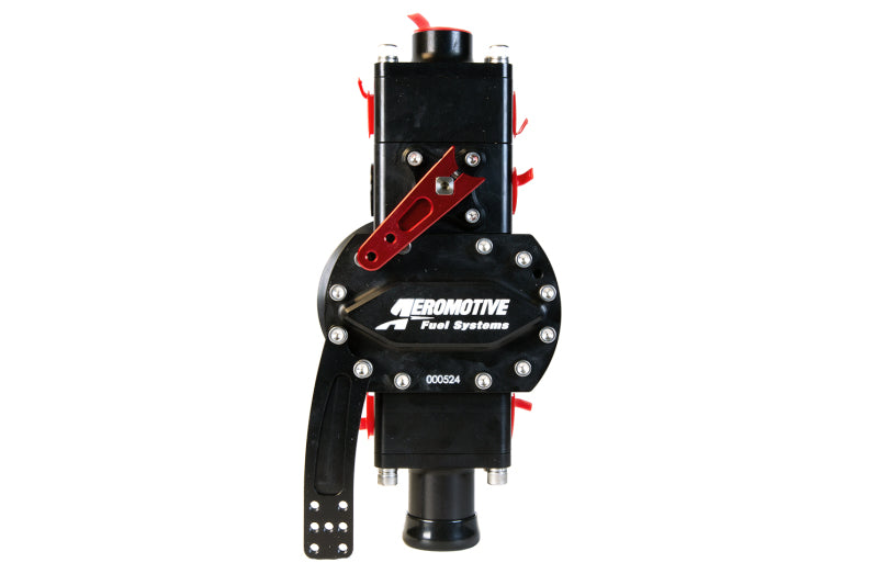 Aeromotive System Pump 16.5gpm Shut Off Valve 2x 08AN Blocks 1.25in Inlet 10AN Outlet .775 Gear Set Fuel Systems Aeromotive