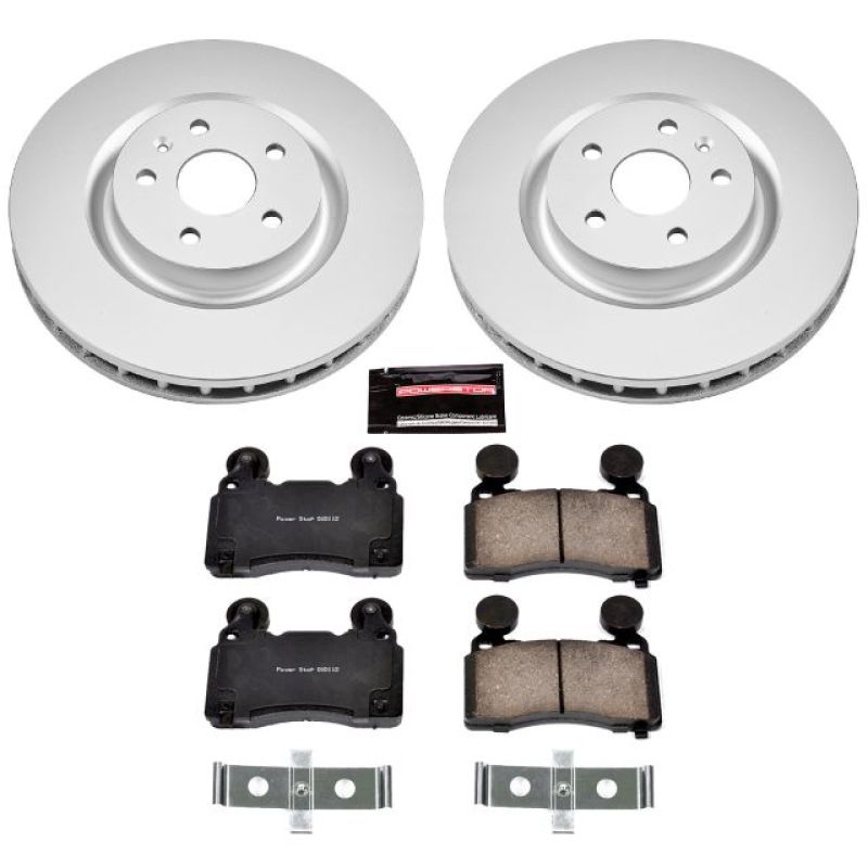 Power Stop 10-15 Chevrolet Camaro Front Z17 Evolution Geomet Coated Brake Kit Brake Kits - Performance Blank PowerStop