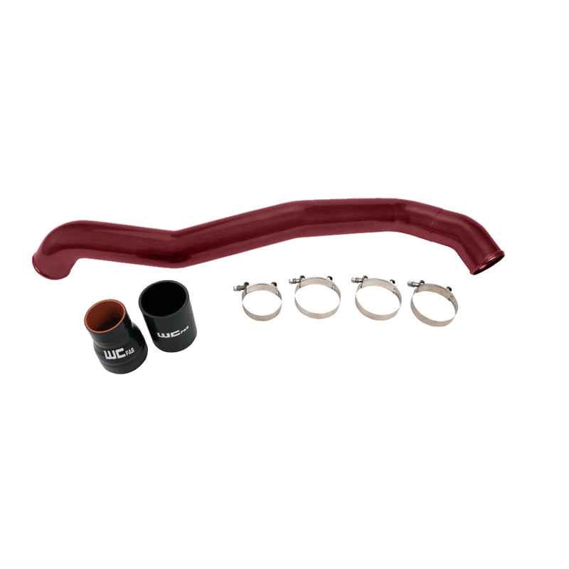 Wehrli 11-16 Chevrolet 6.6L LML Duramax Driver Side 3in Intercooler Pipe - WCFab Red Intercooler Pipe Kits Wehrli
