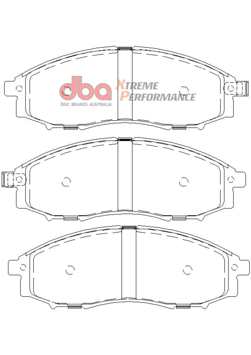DBA 00-04 Nissan Xterra XP650 Front Brake Pads Brake Pads - Performance DBA