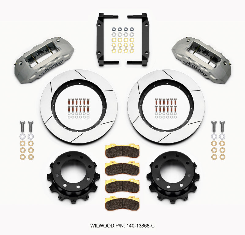 Wilwood TX6R Rear Kit 15.50in Clear Ano 2005-2012 Ford F250/F350 4WD Big Brake Kits Wilwood