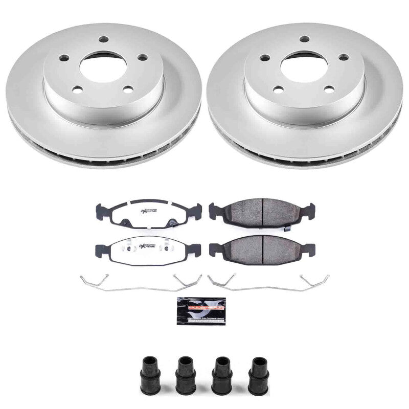 Power Stop 99-02 Jeep Grand Cherokee Front Z26 Coated Brake Kit Brake Kits - Performance D&S PowerStop