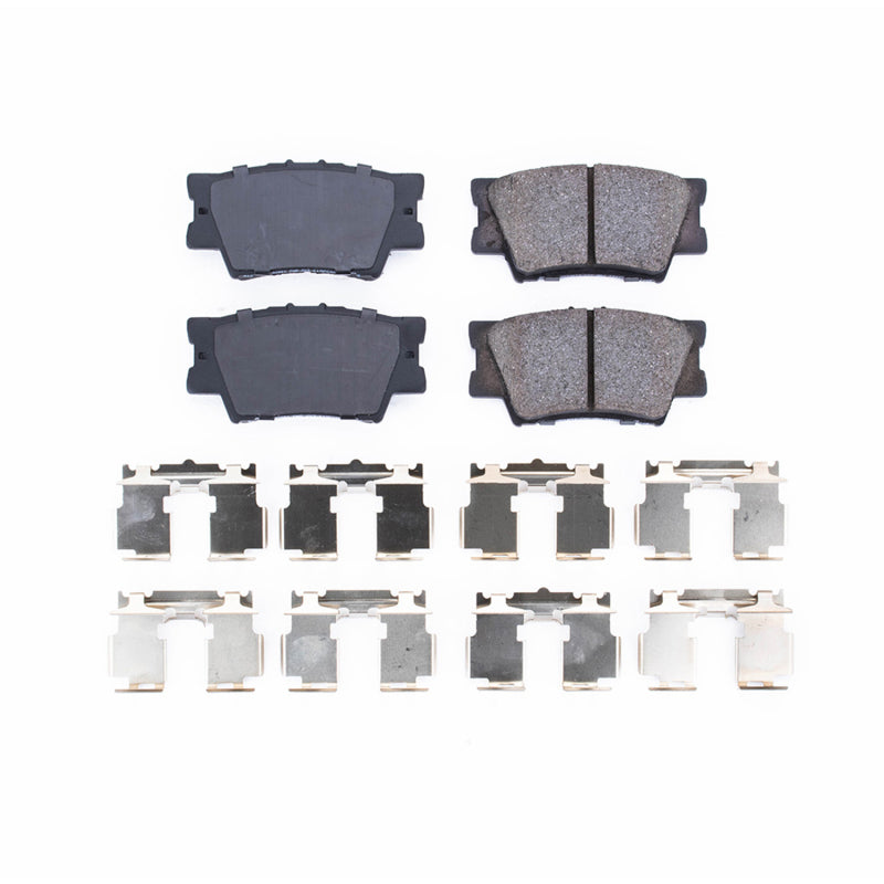 Power Stop 13-18 Lexus ES300h Rear Z17 Evolution Ceramic Brake Pads w/Hardware Brake Pads - OE PowerStop