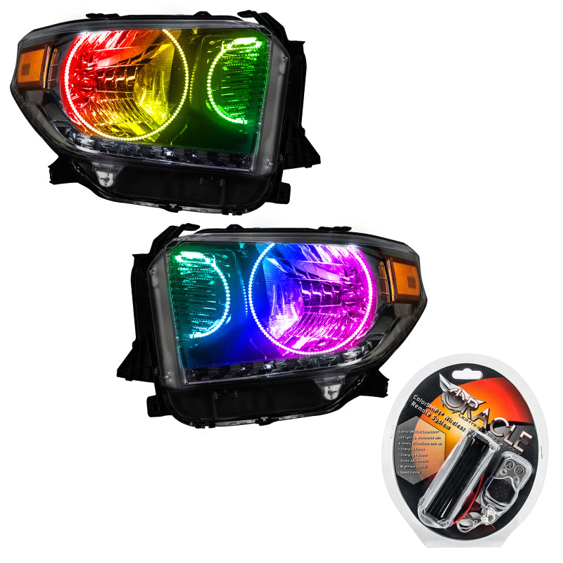 Oracle 14-17 Toyota Tundra SMD HL - Dual Halo Kit - ColorSHIFT Headlights ORACLE Lighting