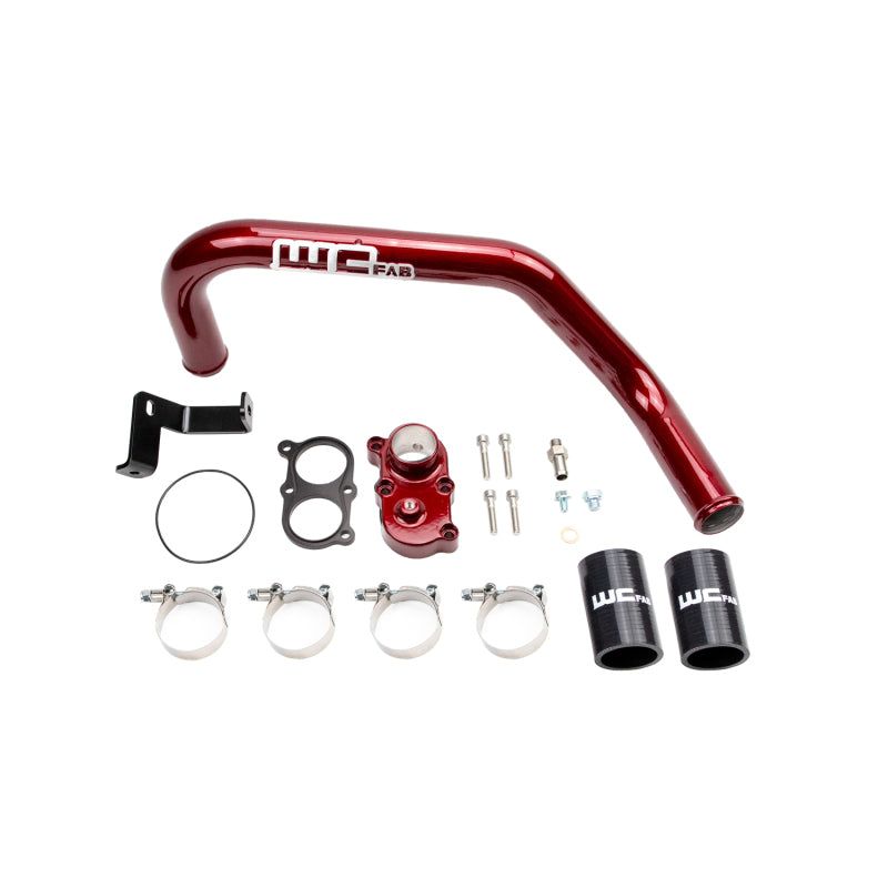 Wehrli 06-10 Duramax LBZ/LMM Thermostat Housing Kit For Dual CP3 - WCFab Red Thermostat Housings Wehrli