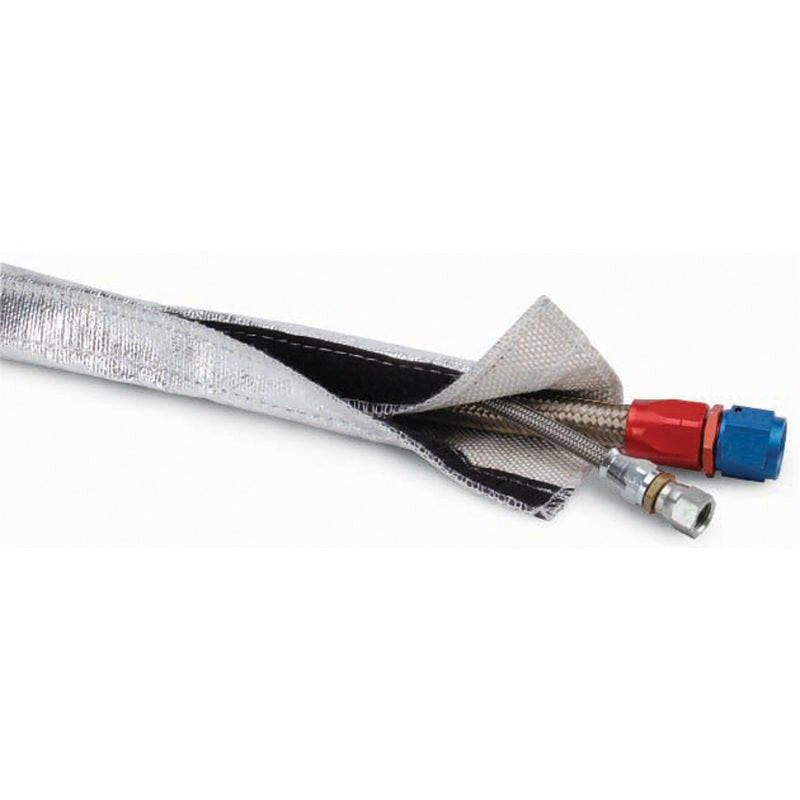 DEI Heat Shroud 1in I.D. x 3ft - Aluminized Sleeving - Hook and Loop Edge Thermal Sleeves DEI