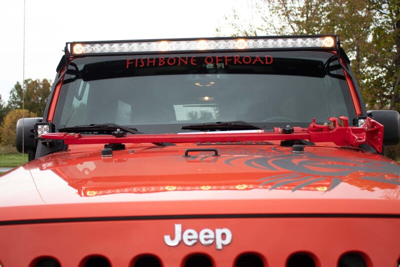 Fishbone Offroad Hood Mounted Hi-Lift Jack Mount JK/JL/JT Jacks Fishbone Offroad