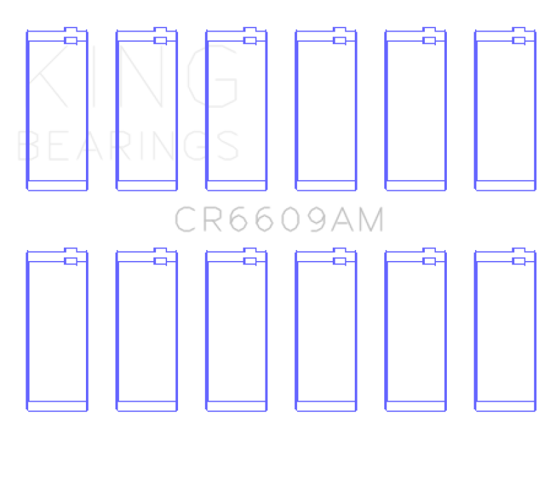 King Engine Bearings BMW M30/M32/B35 (Size +0.25mm) Connecting Rod Bearing Set Connecting Rods King Engine Bearings