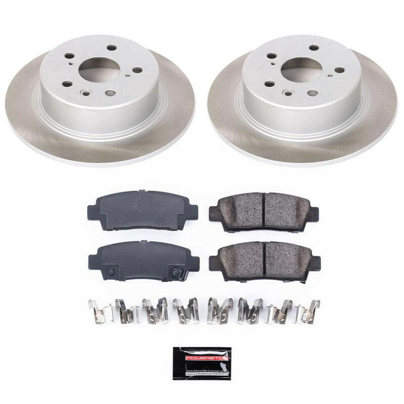 Power Stop 95-99 Toyota Avalon Rear Semi-Coated Rotor Kit Brake Kits - Performance Blank PowerStop