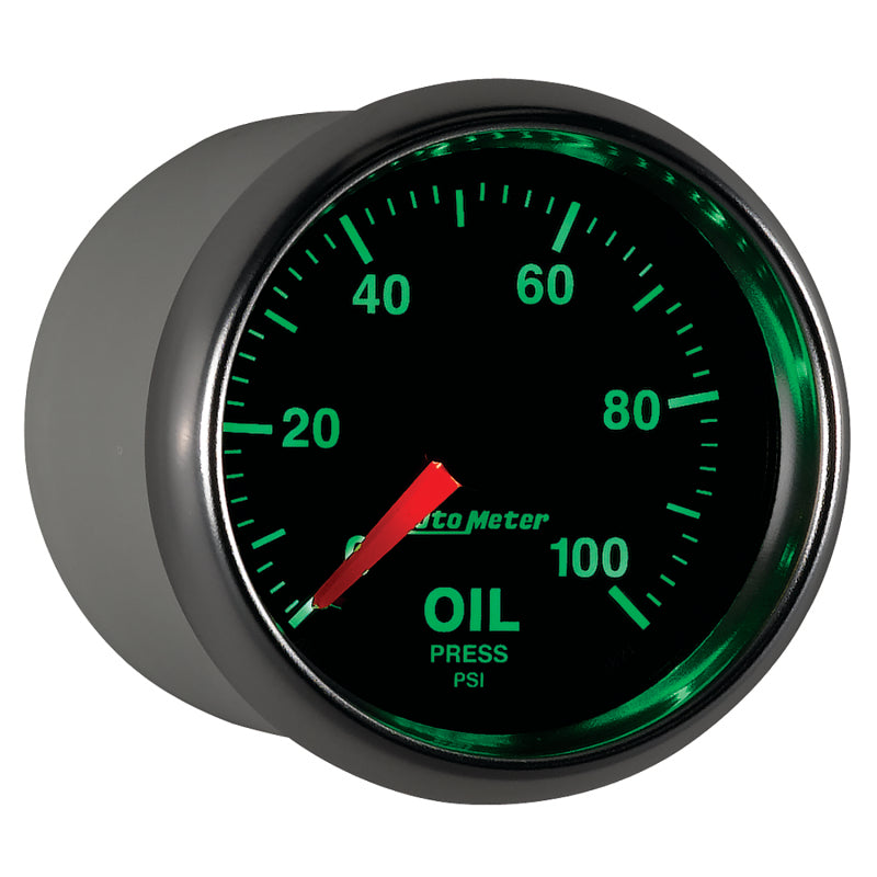 Autometer GS 52mm 0-100 PSI Mechanical Oil Pressure Gauge Gauges AutoMeter