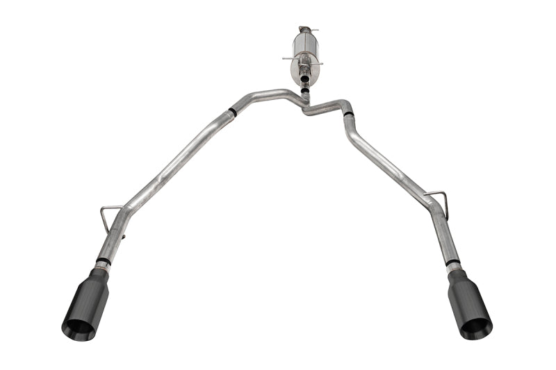 Corsa 25-26 Ram 2.5in Stainless Steel Sport Cat-back, Dual Rear Exit 5.0in Gunmetal Tip Catback CORSA Performance
