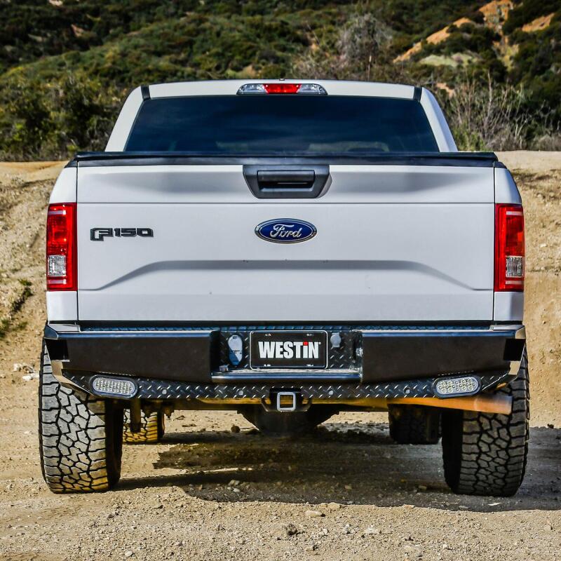 Westin 15-20 Ford F-150 HDX Bandit Rear Bumper - Black Bumpers - Steel Westin