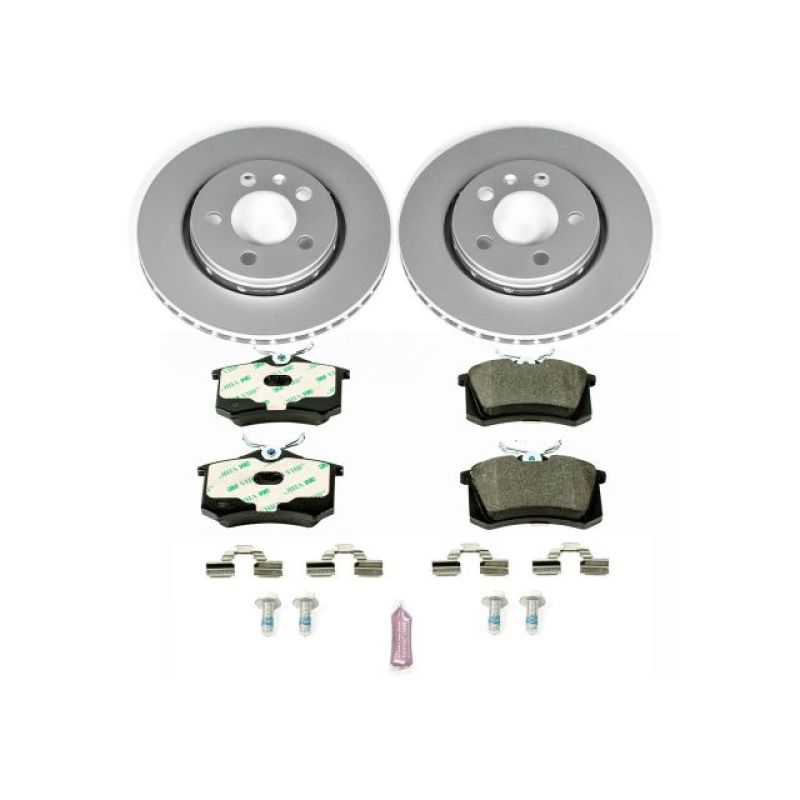 Power Stop 00-06 Audi TT Quattro Rear Euro-Stop Brake Kit Brake Kits - OE PowerStop
